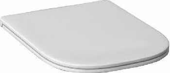 Asiento de inodoro Jika Deep forma en D con cierre suave y extraíble en color blanco