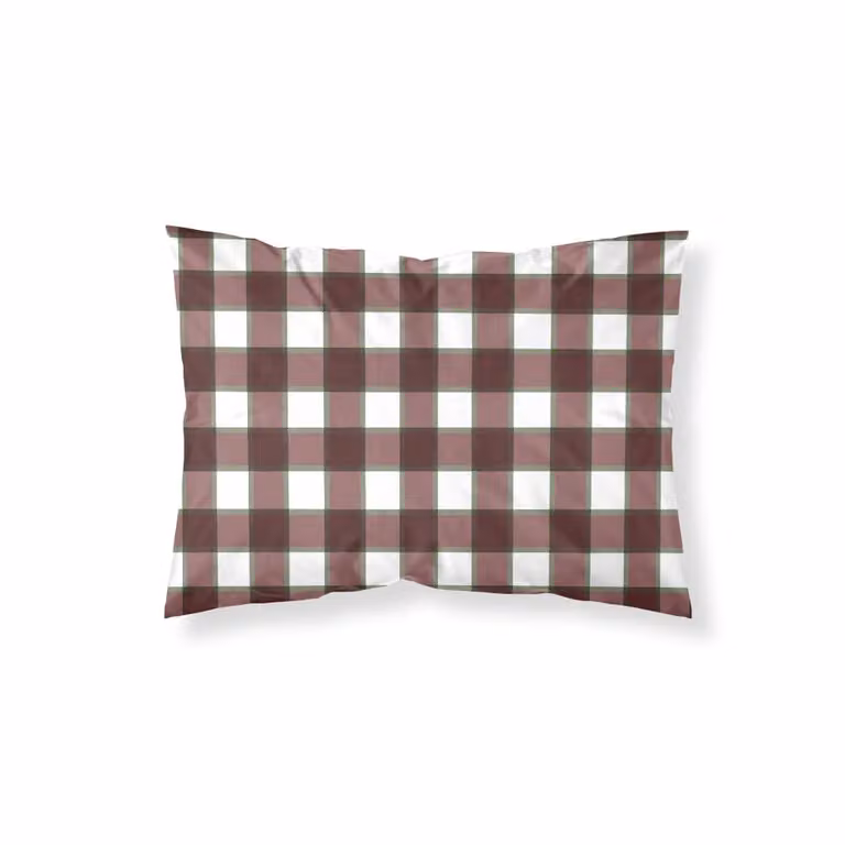 Funda de almohada de algodón Muare Home color rojo 80x80 cm