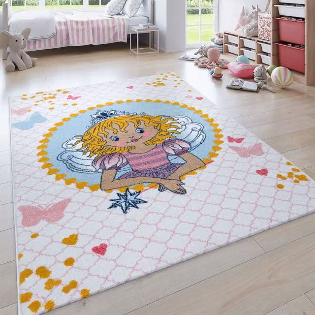 Alfombra infantil Prinzessin lillifee beige de 80 x 150 cm
