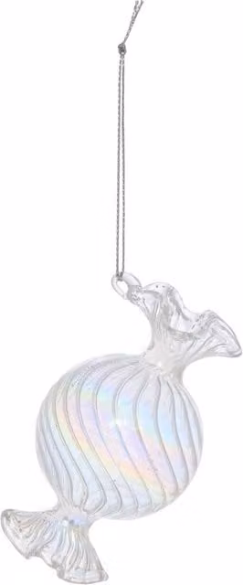 Colgante de Navidad de Cristal de Feeric Lights & Christmas con Diseño de Árbol y Caramelo Multicolor de 9 cm