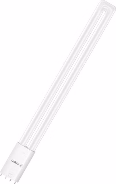 Tubo LED Osram Dulux 2G11 de 18W con 2300 lm y luz blanca fría de 6500K para reemplazo de fluorescente compacto
