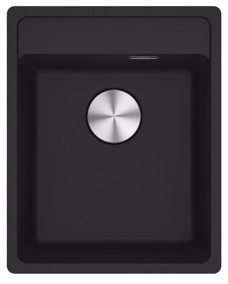 Fregadero de encimera Franke Maris MRG 610-37 en granito compuesto color negro mate