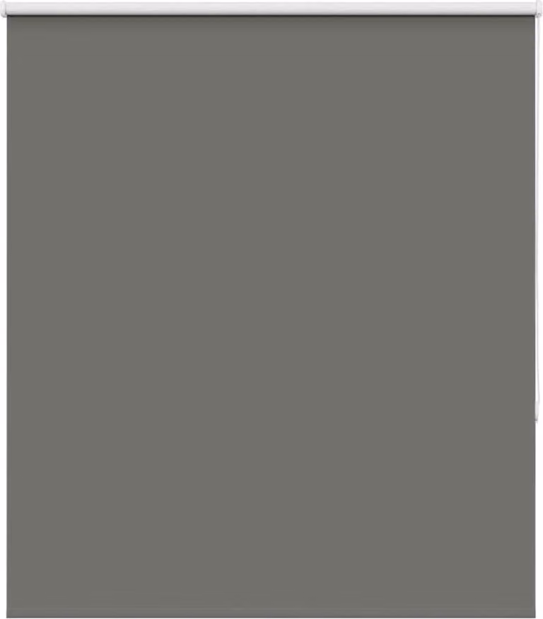Estor enrollable opaco Syfax de poliéster color gris An/P/Al: 121,6 x 150 x 1 cm