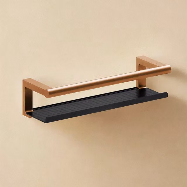 Jabonera de ducha Architect S+ Cosmic color bronce para montaje en pared