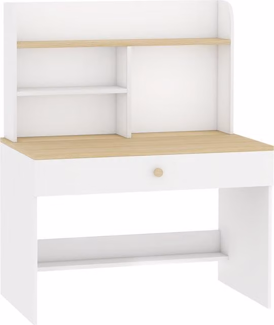 Escritorio infantil Outsunny blanco para niños de 3 a 6 años An/P/Al: 80 x 50 x 100 cm