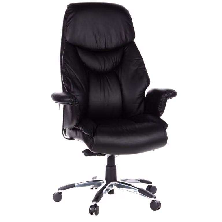 Sillón ejecutivo hjh OFFICE en piel sintética negro con reposacabezas y altura ajustable