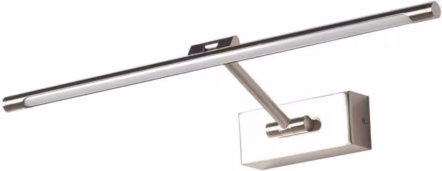 Aplique LED articulado ALPINALUZ para cuadros y espejos, luz cálida 2700K, aluminio, 48 cm