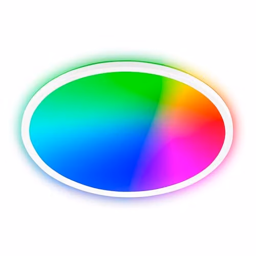 Panel LED Briloner para techo con mando a distancia, regulable, RGBIC y CCT, luz indirecta, color blanco, An/P/Al: 42 x 3 cm