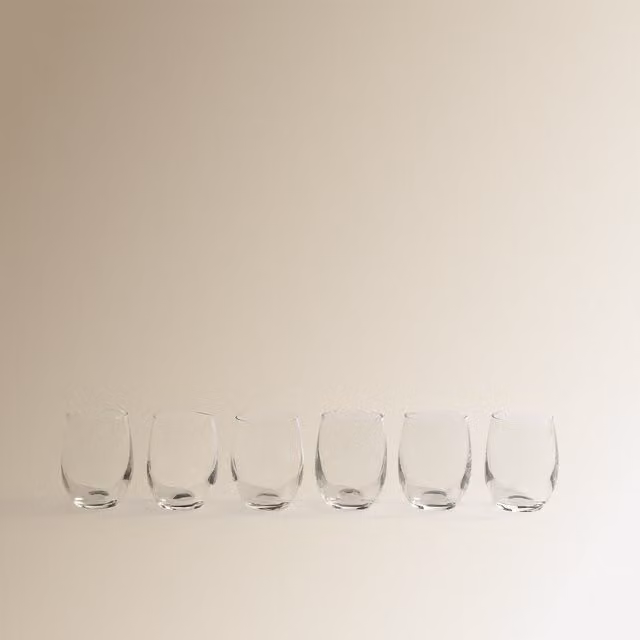 Juego de 6 vasos de licor Natalia de El Corte Inglés en cristal transparente