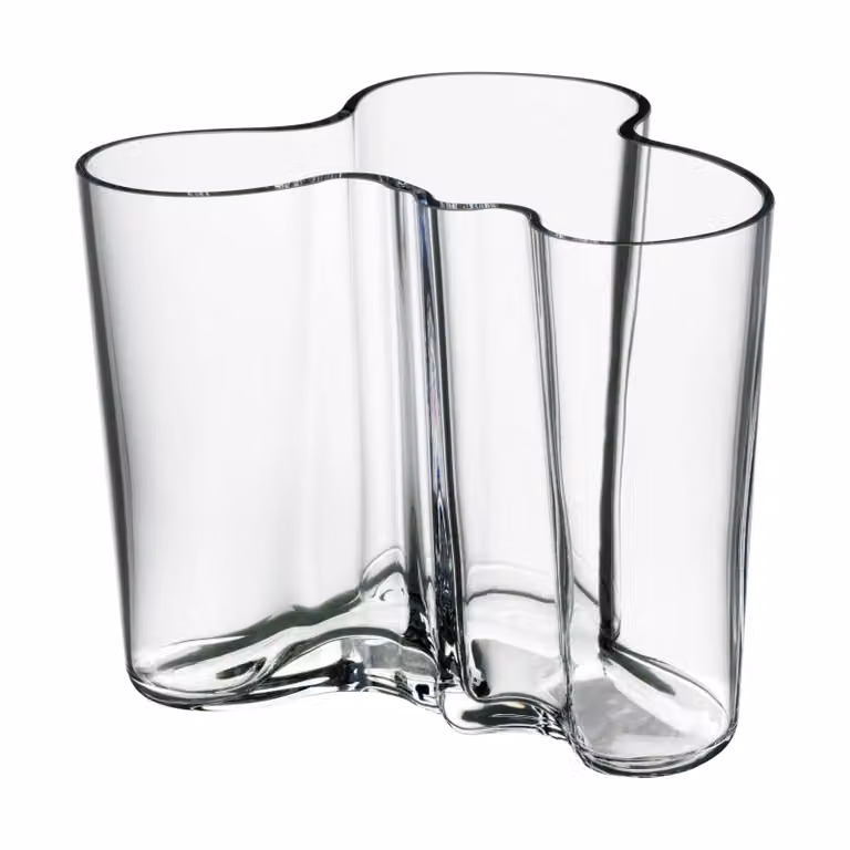 Jarrón Alvar Aalto de Iittala en color transparente