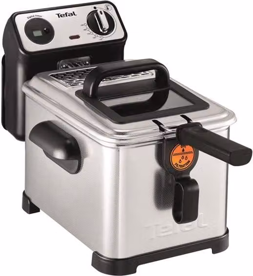 Freidora Tefal Filtra Pro de 4 l con tecnología Cold Zone, 3000 W, en acero inoxidable y negro