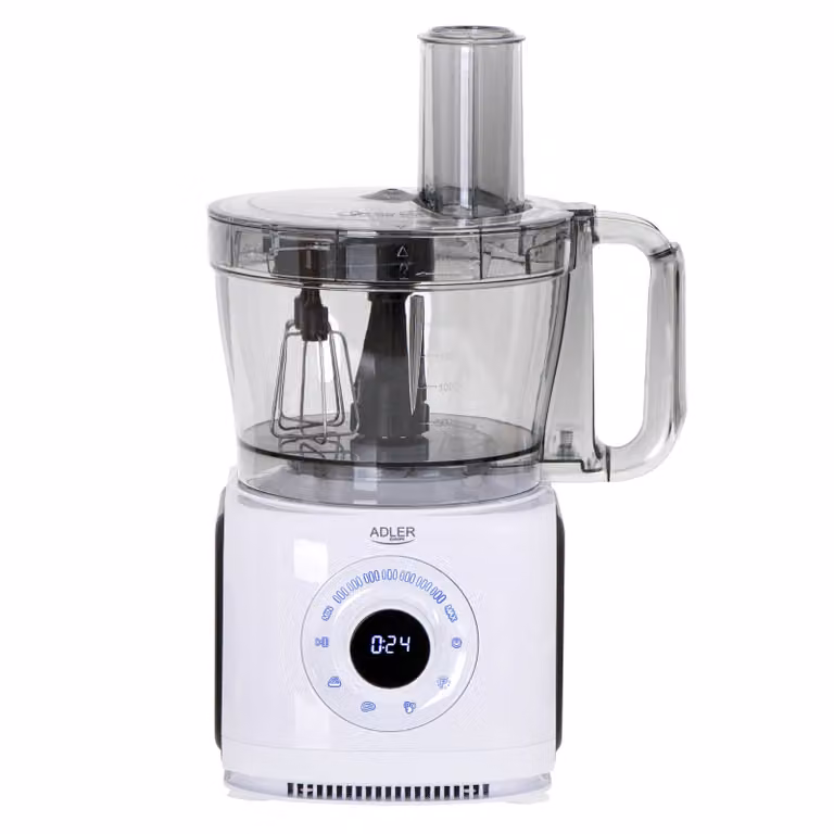 Máquina de cocina multifunción Adler AD 4224 con pantalla LCD y 12 funciones en color blanco
