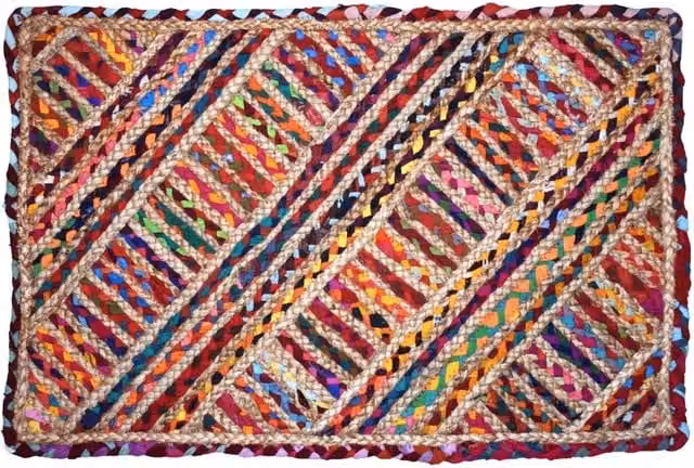 Alfombra de entrada Signes Grimalt Novedad multicolor con diseño de rayas, An/P/Al: 80 x 50 x 1 cm