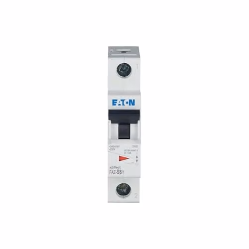 Interruptor Automático Magnetotérmico Eaton FAZ-S6/1 de 6A, 1 Polo, Curva S, Caja de 12 unidades