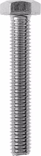 Tornillo hexagonal roscado Profi Depot de color plata, zincado, con rosca completa, An/L: 5 x 20 mm, pack de 100 unidades