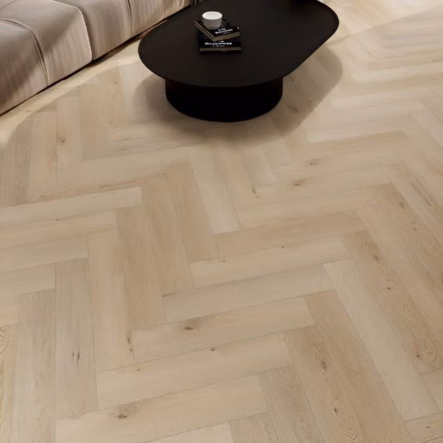Suelo vinílico clic Home Deluxe ELORA Roble claro con sonido de impacto de 50 m²
