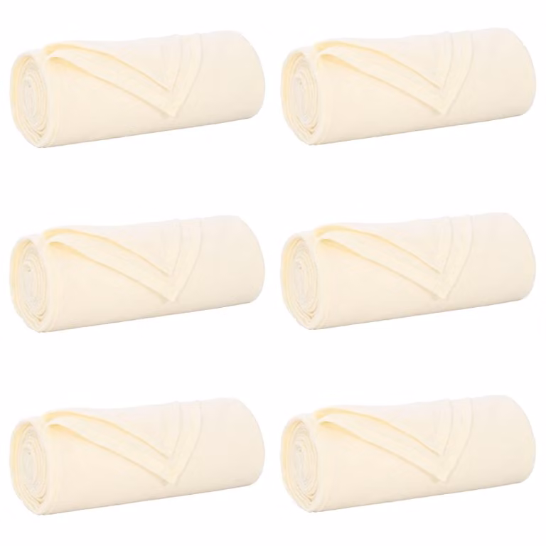 Pack de 6 mantas de sofá vidaXL de lana y vellón en color beige, An x Al: 170 x 130 cm