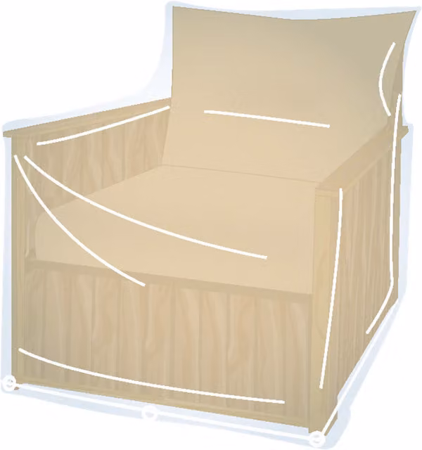 Funda de protección Campingaz para sillón de una plaza en PVC resistente a la intemperie An/P/Al: 100 x 70 x 90 cm