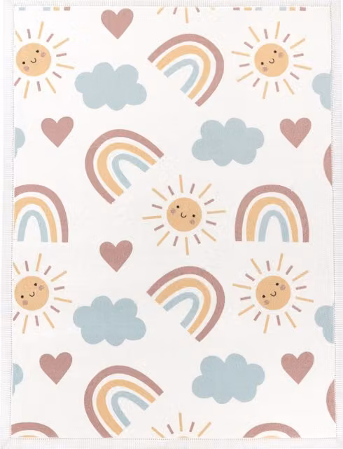Alfombra infantil lavable Emilio multicolor An/P: 160 x 220 cm