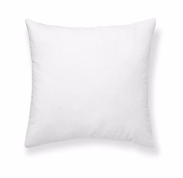 Relleno de cojín cuadrado de fibra hueca con aloe vera, color blanco, 65 x 65 cm