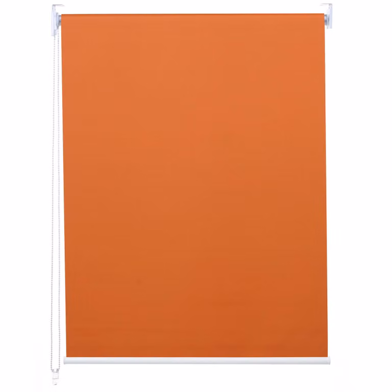 Estor enrollable Mendler HWC-D52 opaco color naranja, cortina de poliéster con protección térmica y UV, An/P/Al: 50 x 160 cm