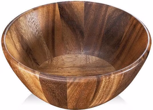 Cuenco para ensalada y fruta Zassenhaus de madera color marrón