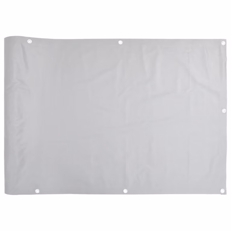 Pantalla de privacidad para balcón Syfax de PVC en color gris, An/Al: 500 x 120 cm