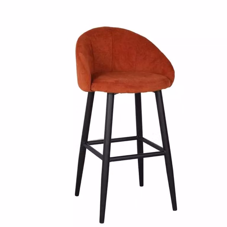 Taburete alto tapizado Flary de MISTERWILS FURNITURE FOR FREE SOULS, An/P/Al: 54 x 51 x 100 cm
