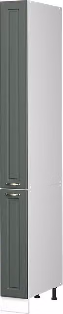 Mueble de botica Vicco Fame-Line para cocina en color verde, dorado y blanco