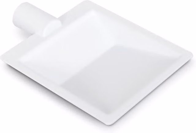 Jabonera de pared Ámsterdam Beltrán en color blanco de metal, acero inoxidable y cerámica