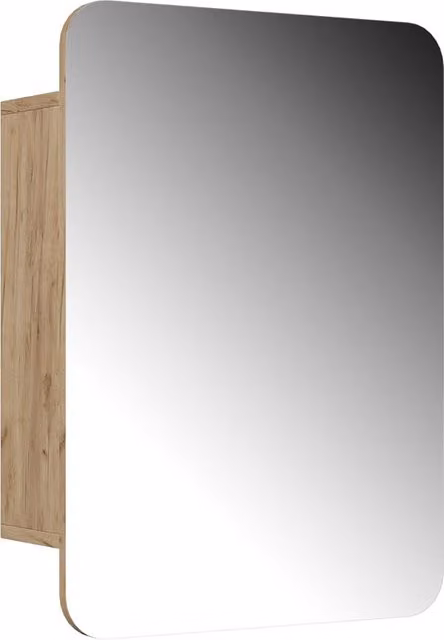Armario de baño con espejo Zino de Vicco en color roble dorado con estantes internos y montaje de pared An/P/Al: 70 x 50 cm
