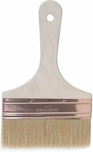 Paletina Spalter Osaka con cerdas naturales y mango de madera en color marrón y beige, Ancho de cerdas: 14 cm