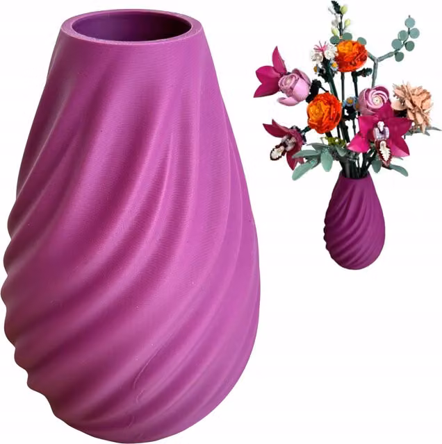 Jarrón decorativo moderno Plantinity multicolor para flores y césped artificial, Altura: 16,5 cm