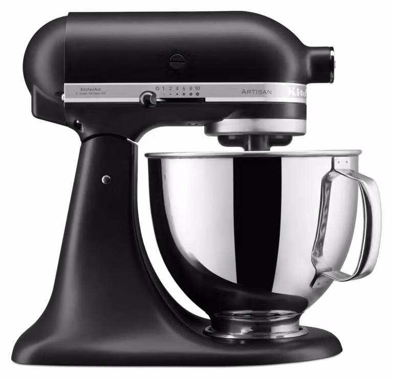 Batidora de pie KitchenAid Artisan 5KSM125 EBM en color negro y acero inoxidable