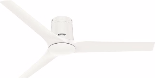 Ventilador de techo Hunter Fan Company Athens Fresh White con mando a distancia y luz, diámetro: 132 cm