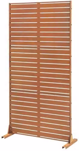 Tabique paravent de acero corten de la marca casa.pro en color marrón óxido, An/P/Al: 90 x 40 x 180 cm