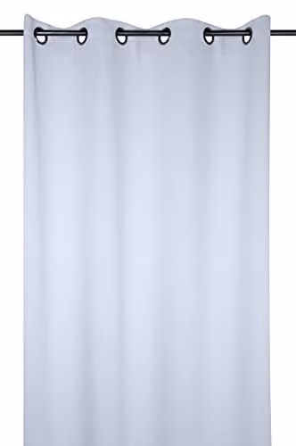 Cortina Nishane Rideau Notte VAPEUR blanca con ojales An/Al: 135 x 250 cm