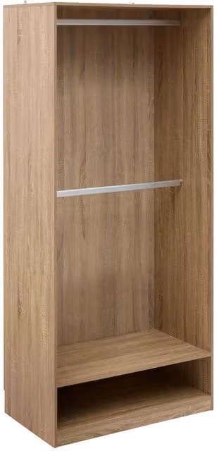 Módulo de armario Dolo de 5five en color beige con barra para colgar, Altura: 180 cm, Ancho: 48 cm, Profundidad: 48 cm