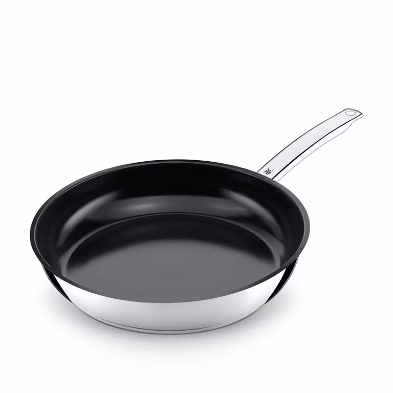 Sartén de cerámica WMF de 32 cm en color negro con acero inoxidable y apta para horno