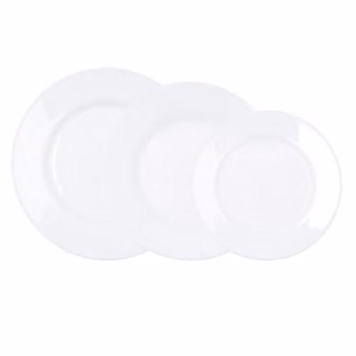Vajilla de vidrio Luminarc Plumi de 18 piezas en color blanco para 6 personas apta para microondas y lavavajillas