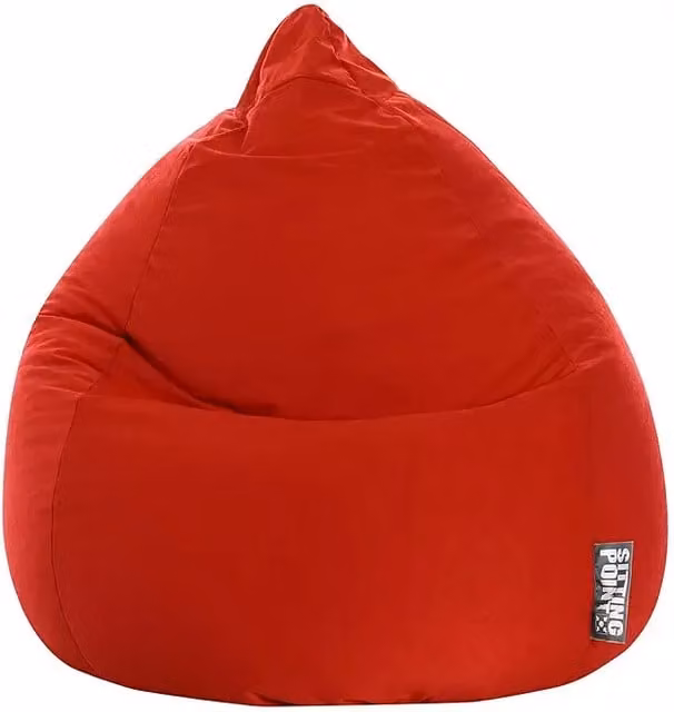 Puf saco Beanbag Easy Sitting Point Rojo XL An/P/Al: 70 x 70 x 110 cm