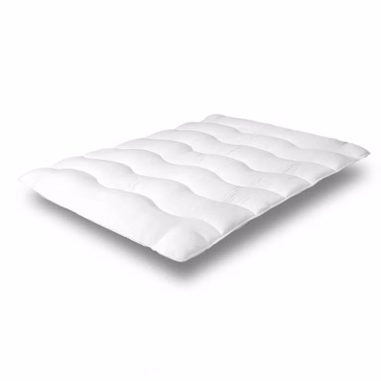 Cubrecolchón protector de microfibra transpirable Reca Bedding color blanco An/P: 200 x 200 cm