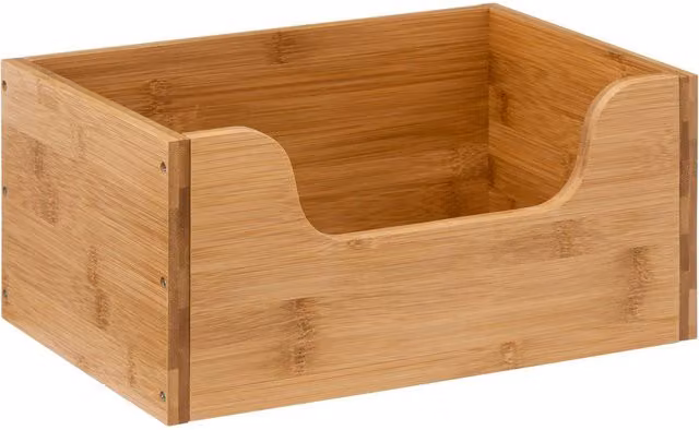 Cesta de bambú apilable 5five color marrón tamaño pequeño