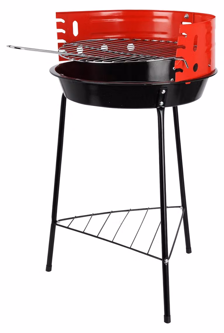 Barbacoa de carbón BBQ Collection en acero cromado y esmaltado disponible en rojo o negro