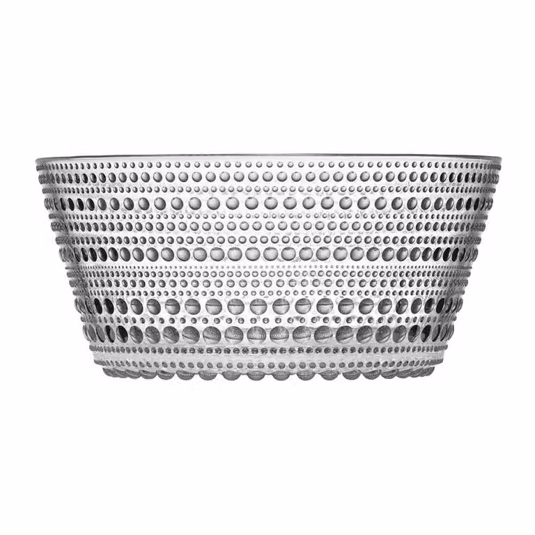 Bol de ensalada Kastehelmi de Iittala en cristal transparente de 1,4 l