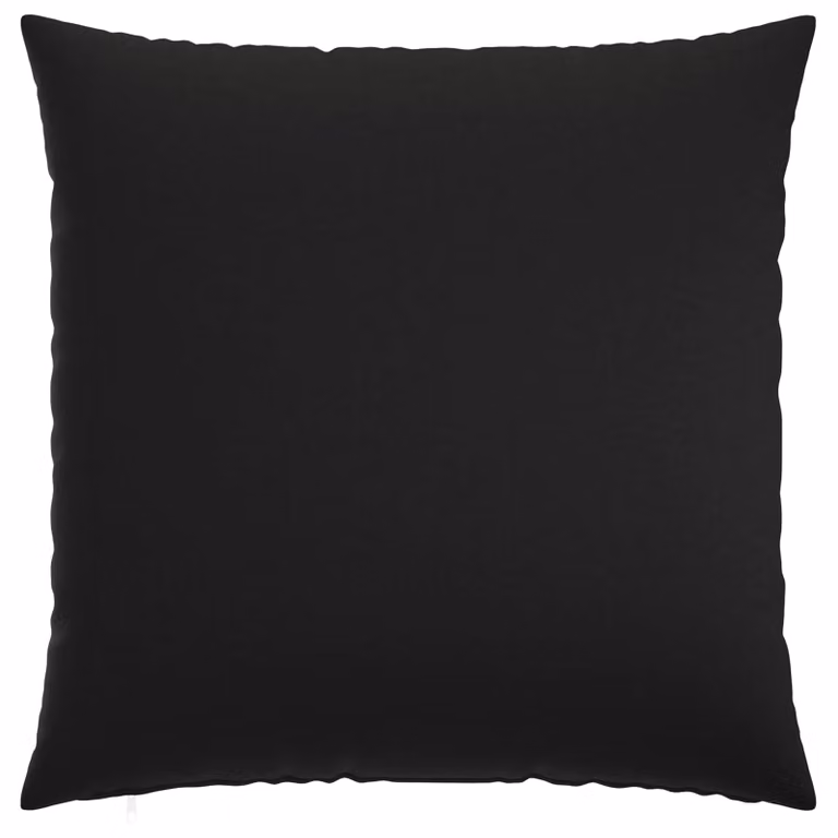 Set de 6 fundas de almohada vidaXL HEERLEN negras de poliéster, An/An: 80 x 80 cm