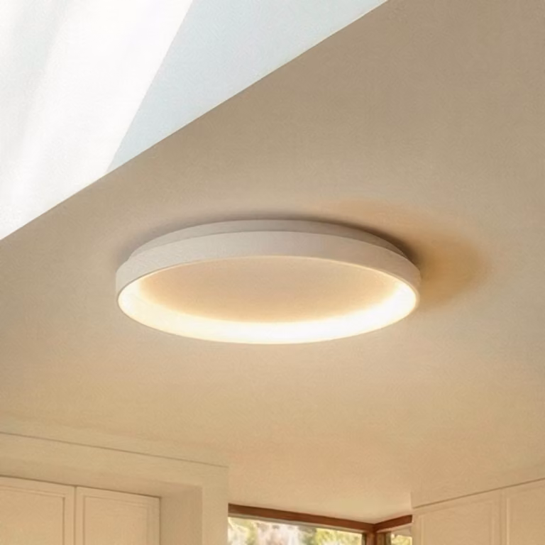 Lámpara de techo LED Arcchio de diseño moderno en color blanco para cocina, regulable y de montaje sobre techo