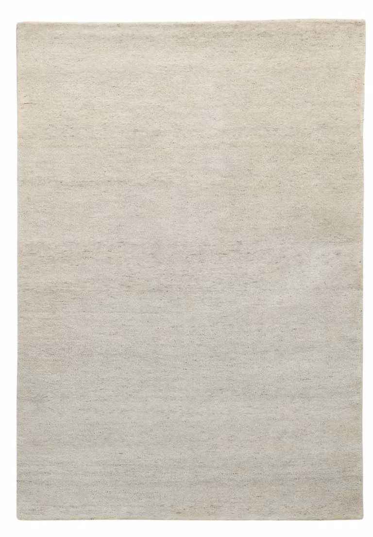 Alfombra Natur Pur de lana hecha a mano en color gris para salón o dormitorio, An: 200 cm, P: 250 cm