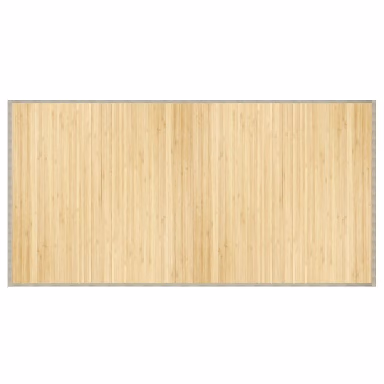 Alfombra rectangular de bambú vidaXL color beige, An/P: 100 x 200 cm