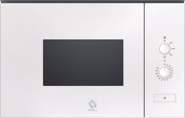 Microondas integrable Balay de 20 litros en cristal blanco y acero inoxidable 3CP5002B3